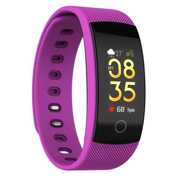 Laconic Style Waterproof Fitness Wristband - Purple