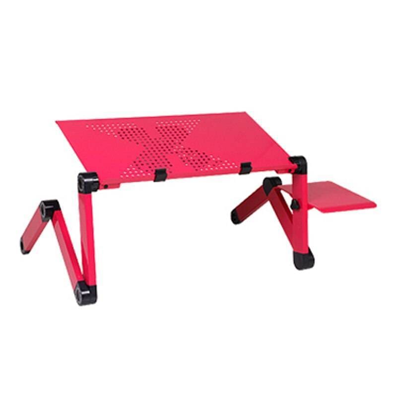 Laptop Table Stand With Adjustable Folding - pink