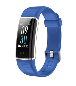 LCD Smart Fitness Bracelet - blue / Waterproof