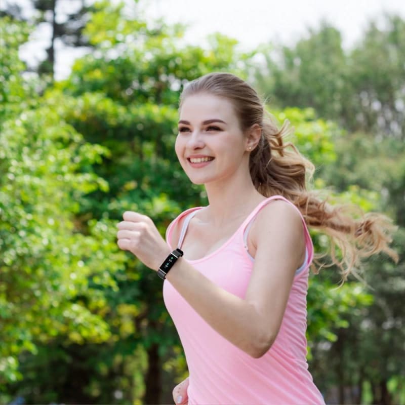 LCD Smart Fitness Bracelet - blue / Waterproof