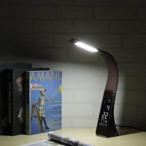 LED Desk Lamp with LCD Display and Alarm Clock