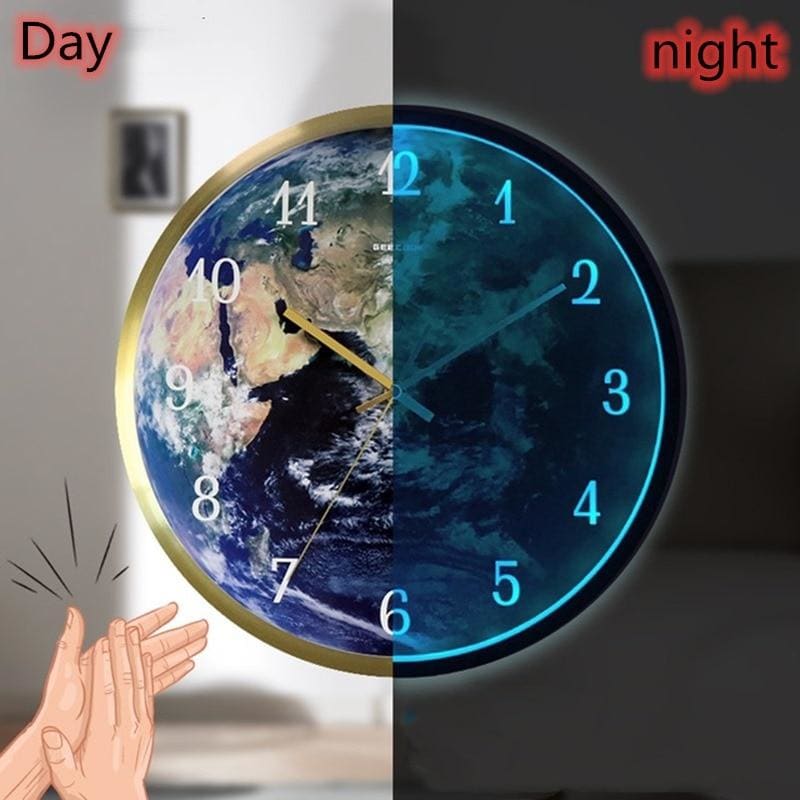 LED dual control luminous wall clock