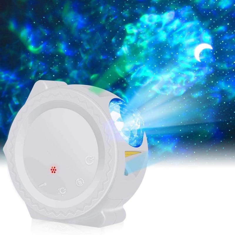 LED Star Projector Night Light - White Color