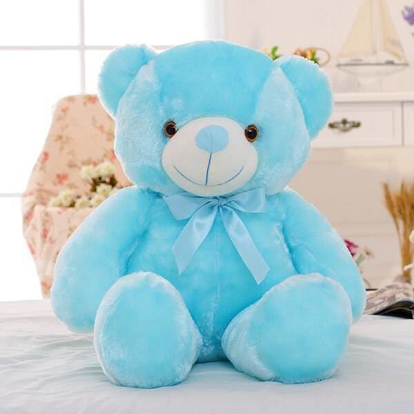 LED Teddy Bear Christmas Gift - About 50cm / Mavi