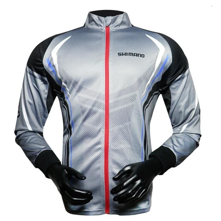 Long Sleeve Breathable Fishing Shirt - S / blue hat