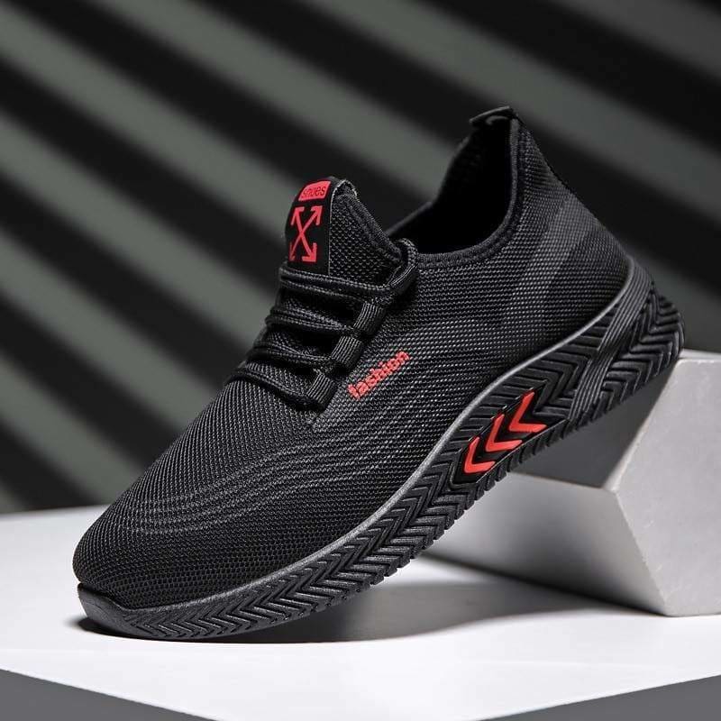 Man Lightweight White Sports Shoes - Color 13 / 43