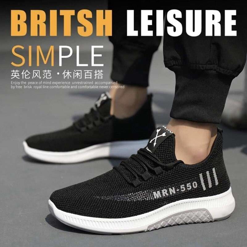 Man Lightweight White Sports Shoes - Color 14 / 41
