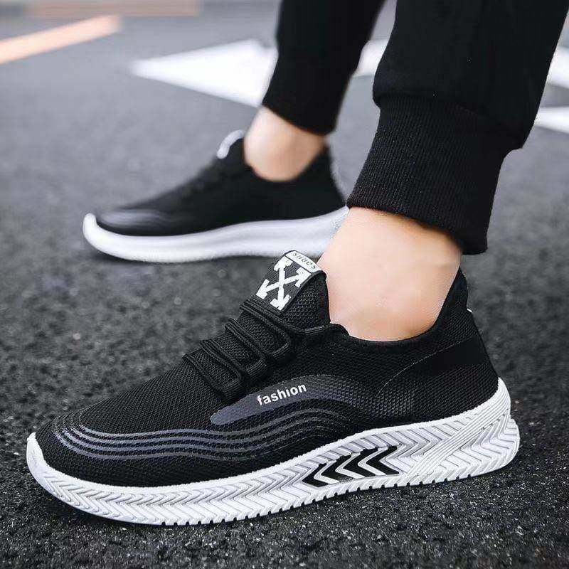 Man Lightweight White Sports Shoes - Color 2 / 42