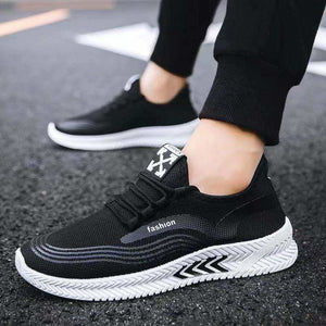 Man Lightweight White Sports Shoes - Color 2 / 42