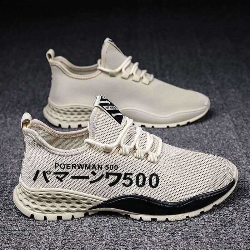 Man Lightweight White Sports Shoes - Color 9 / 42
