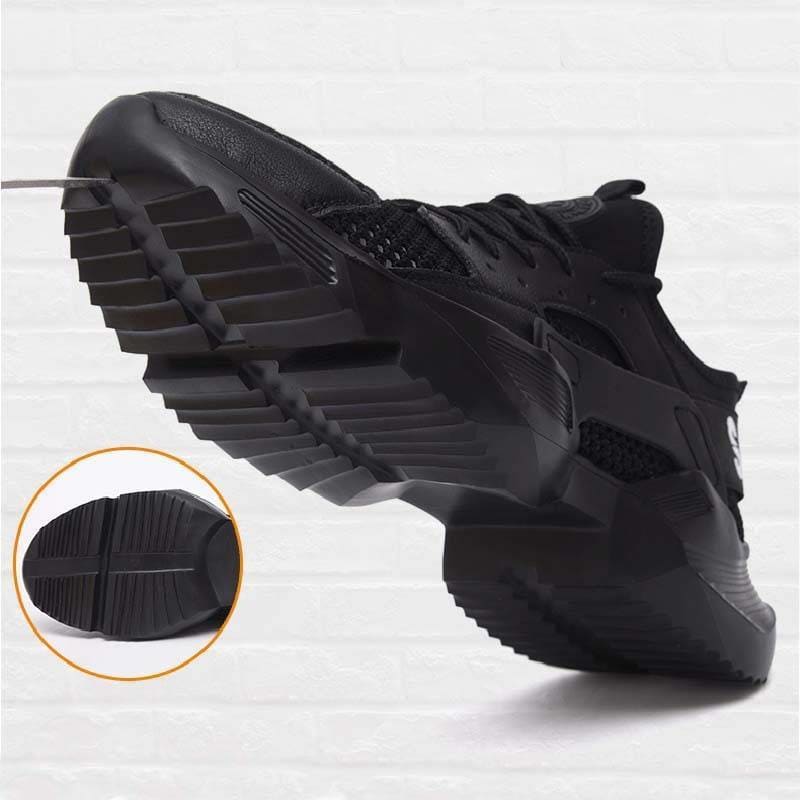 Men Breathable Anti-smashing Steel Toe Work Boots