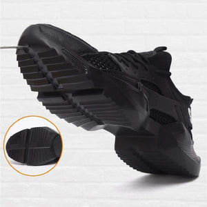 Men Breathable Anti-smashing Steel Toe Work Boots