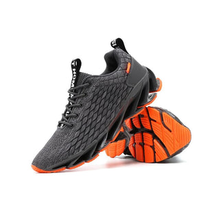 Men Breathable Gym&Running Mesh Fashion Shoes - Gray / 42