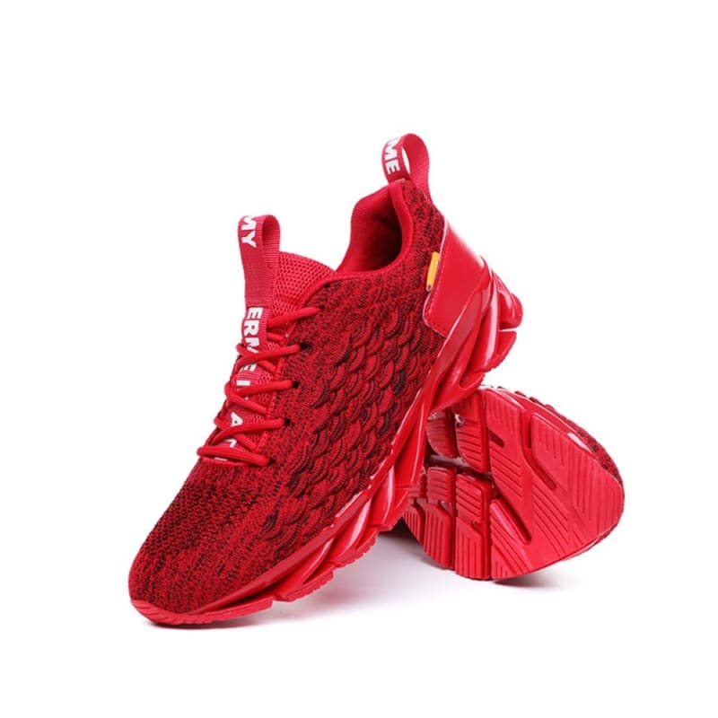 Men Breathable Gym&Running Mesh Fashion Shoes - Gray / 45