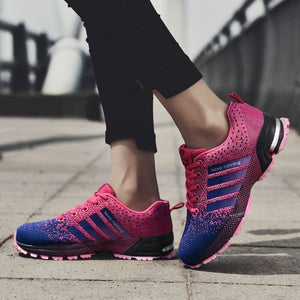 Men Couple Casual Sport Running Shoes - 8702Black-Red / 8