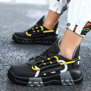 New Men Lace-Up Breather Mesh Casual Shoes