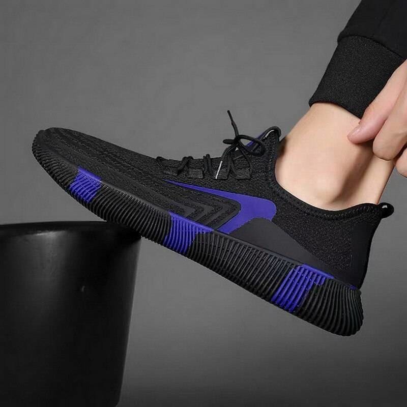 Men Lightweight Breathable Sneakers Shoes - Black 1 / 43