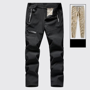 Men And Women Fur Pants Charging USB Facility - Black Woman 