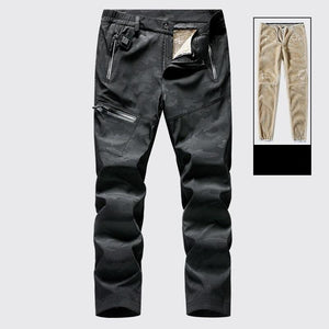 Men And Women Fur Pants Charging USB Facility - Black / XXXL