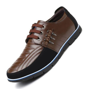 New Men’s Handmade Casual Shoes - Blue / 9