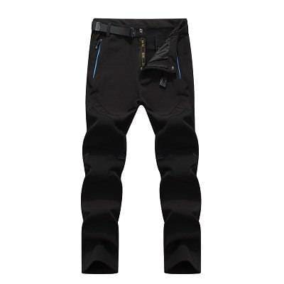 Men’s Softshell Fleece Pants - Black / L