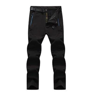 Men’s Softshell Fleece Pants - Black / L