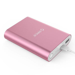 Mini 10400 mAh Portable Powerbank - Metal / Pink