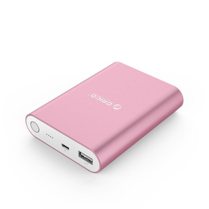 Mini 10400 mAh Portable Powerbank - Metal / Pink