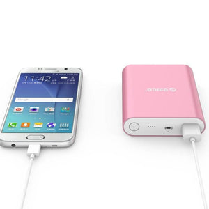 Mini 10400 mAh Portable Powerbank - Metal / Pink