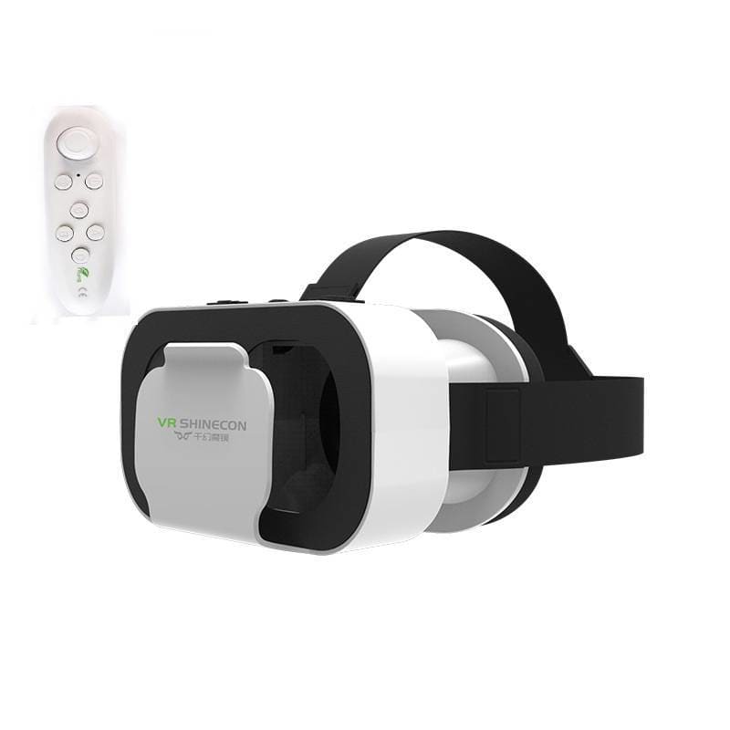 Mini 3D Virtual Reality Glasses - Silver / VR with White 