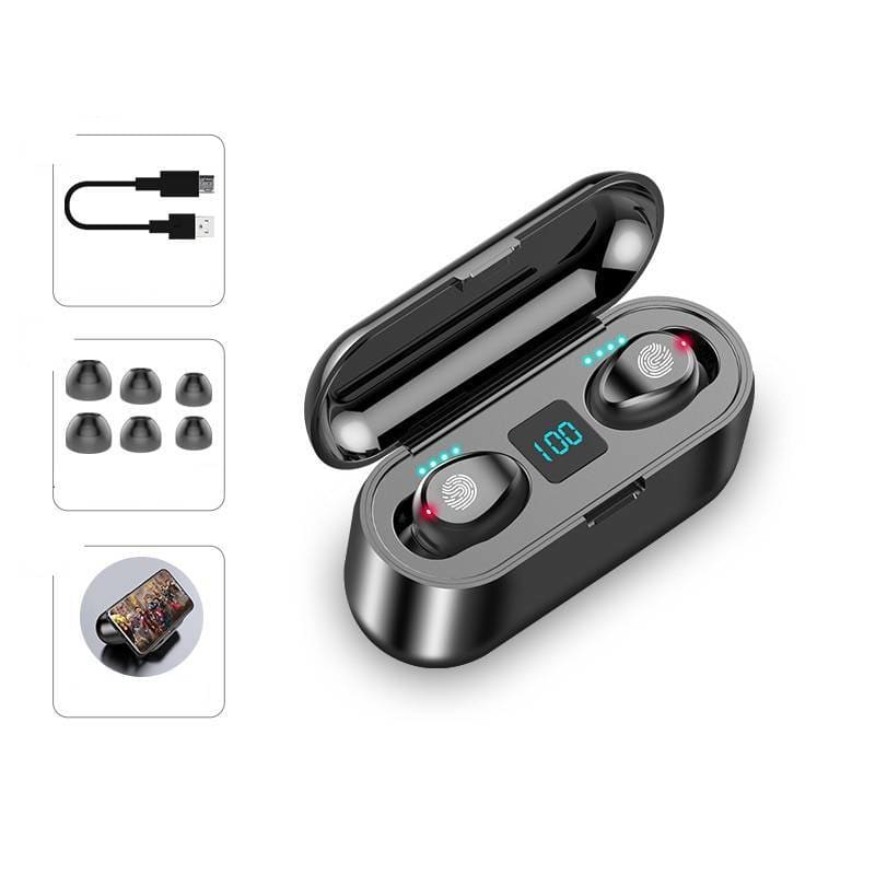 Mini In-ear Wireless Earphones - Black 5.0