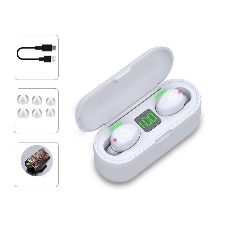 Mini In-ear Wireless Earphones - White 5.0