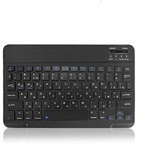 Mini Wireless Bluetooth Keyboard - 10 in Black Russian