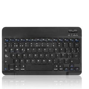 Mini Wireless Bluetooth Keyboard - 10 in Black spanish