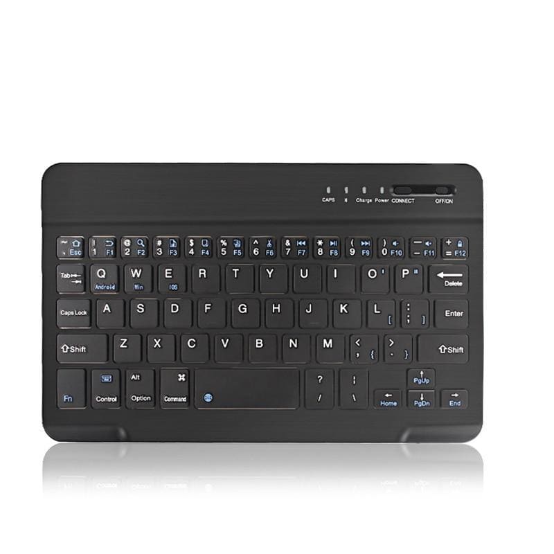 Mini Wireless Bluetooth Keyboard - 7 in black English