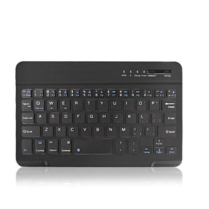 Mini Wireless Bluetooth Keyboard - 7 in black English