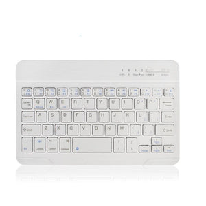 Mini Wireless Bluetooth Keyboard - 7 in white English