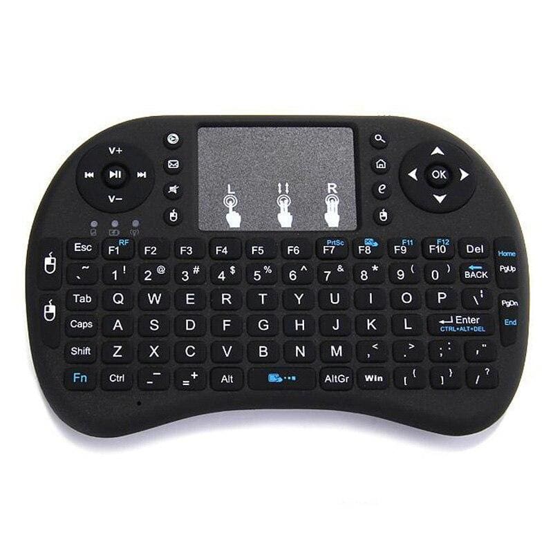 Mini Wireless Keyboard With Air Mouse Remote Touchpad - 