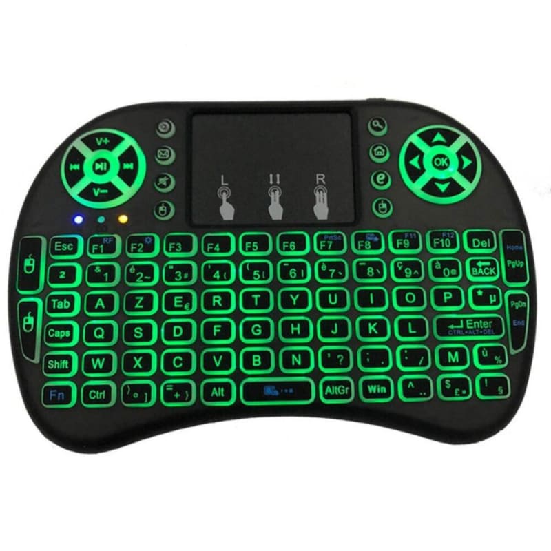 Mini Wireless Keyboard With Air Mouse Remote Touchpad - 