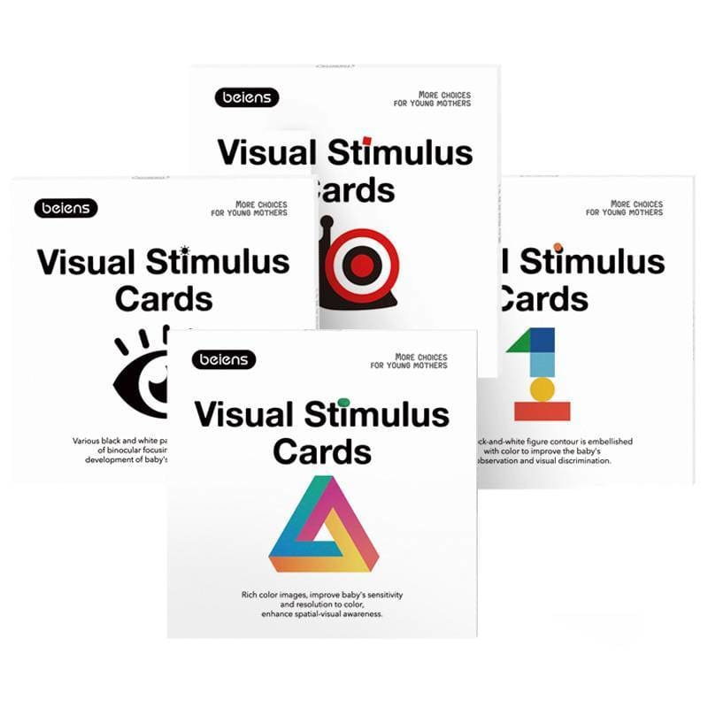 Montessori Visual Learning Cards Set - 4 Pcs x