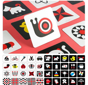 Montessori Visual Learning Cards Set - 4 Pcs x