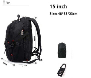 Multifunctional Laptop Backpack Waterproof - 15in cover and 
