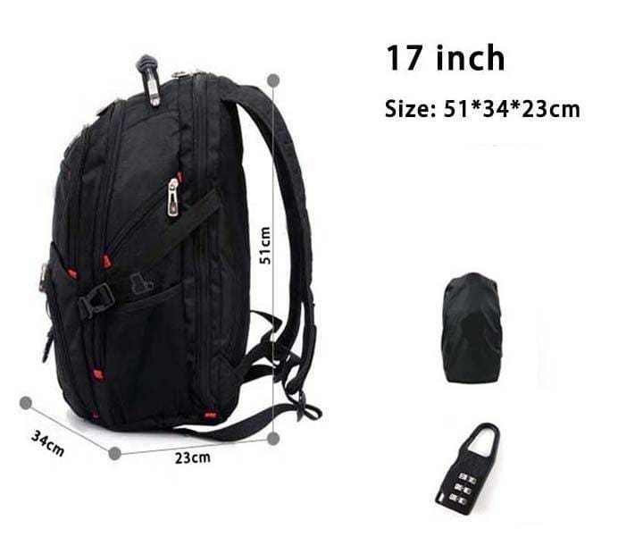 Multifunctional Laptop Backpack Waterproof - 17in cover and 