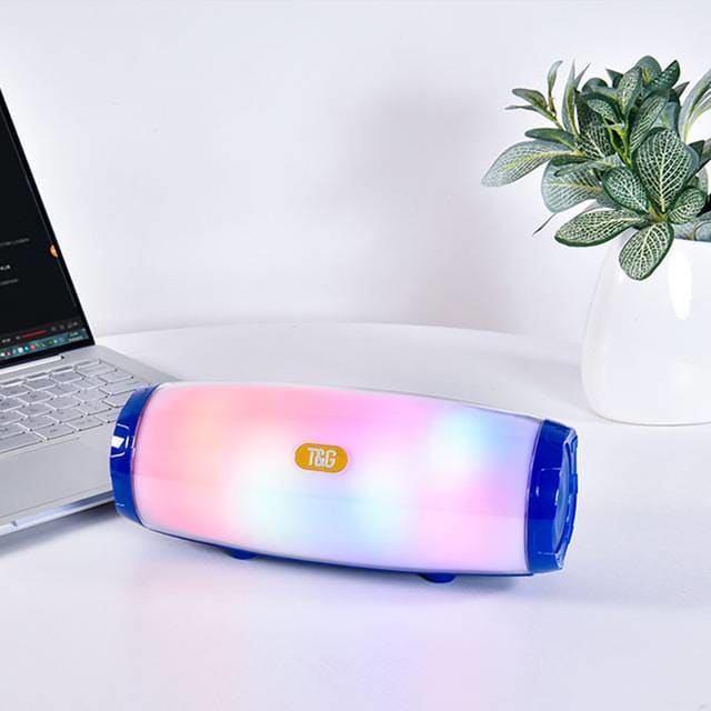 Portable Bluetooth Speaker with Radio - Metal / Blue