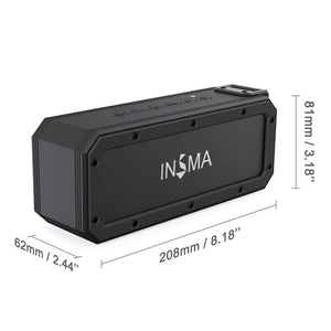 Portable IPX7 Waterproof Wireless Speaker - Metal / Black