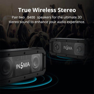 Portable IPX7 Waterproof Wireless Speaker - Metal / Black