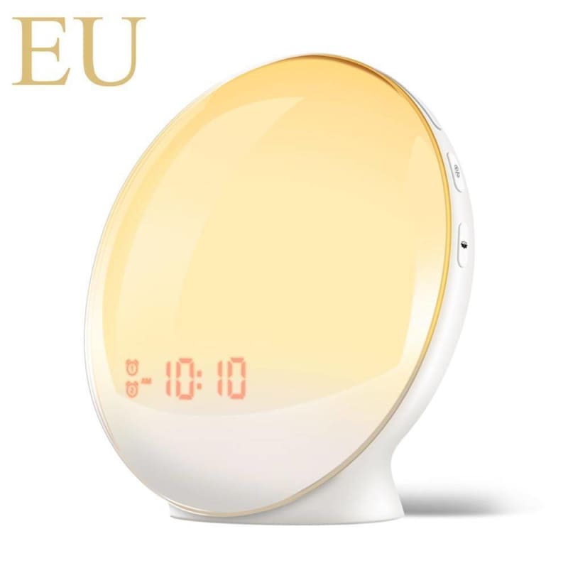 Round Alarm Clocks with Nature Sounds - EU/White