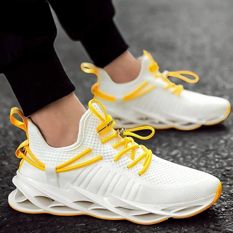 Running Light Comfort Sneakers Male Shoes - B-black / 41
