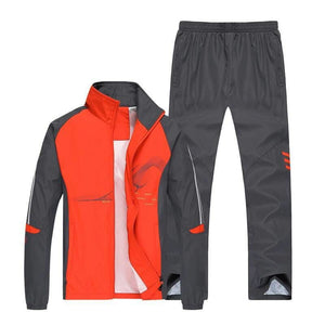 (Running Set) Sport Men’s Jogging Suit - Red / 5XL 75 to 
