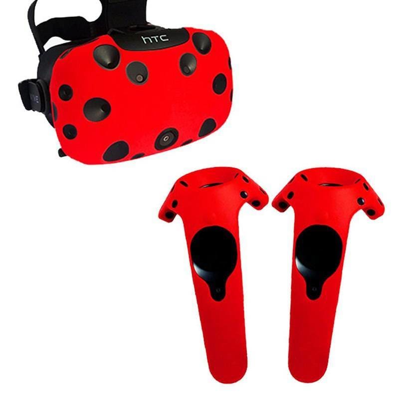 Silicone Cover Set for HTC Vive Headset - Red